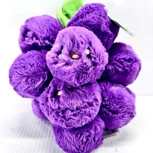 Squishable Comfort Food GRAPES Bunch Purple 14” Plush Soft Stuffed Toy 2022 NWT